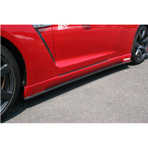 Chargespeed Sideskirts passend voor Nissan GT-R R35 BottomLine (FRP Zwart)
