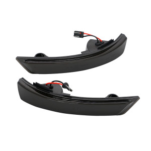 Set LED Zijspiegel-Knipperlichten passend voor Ford diverse modellen - Rookgrijs - incl. Dynamic Running Light