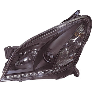 Set Koplampen in DRL-Look passend voor Opel Astra H 2004-2009 - Zwart