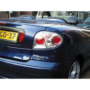 Set Achterlichten passend voor Renault Megane I Coupe/Cabrio 1996-2002 - Chroom