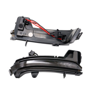 Set LED Zijspiegel-Knipperlichten - passend voor Skoda Karoq 2017- & Kodiaq 2017- - Smoke - incl. Dynamic Running Light