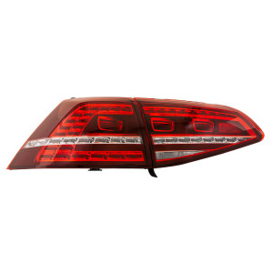 Set GTi-Look LED Achterlichten passend voor Volkswagen Golf VII 2012-2017 excl. Variant - Rood/Rookgrijs - incl. Dynamic Running Light