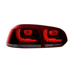 Set R-Look LED Achterlichten passend voor Volkswagen Golf VI 2008-2012 excl. Variant - Rood/Rookgrijs