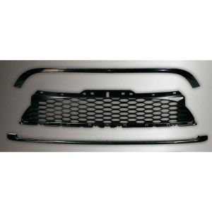 Zwarte SportGrill passend voor BMW New Mini R55/R56/R57/R58/R59 2006-2014 (3-delig)