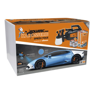 Foliatec Spray System - zwart mat - Spuitpistool - Kompressor - 12m slang - 2x5liter + 500ml verdunner