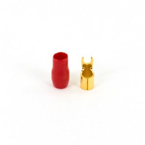 SSDN 25mm2 vork - rood - 4 stuks - in blister