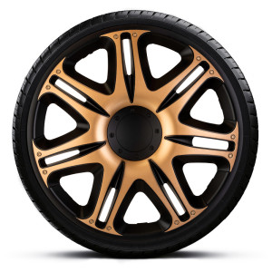 4-Delige J-Tec Wieldoppenset Nascar 13-inch zwart/goud