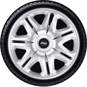 4-Delige J-Tec Wieldoppenset Nascar ST 13-inch zilver