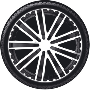 4-Delige Wieldoppenset Toro 15-inch zwart/zilver