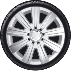 4-Delige Wieldoppenset Magnum Pro 13-inch zilver/chroom ring