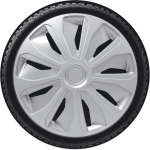 4-Delige Wieldoppenset Platin 15-inch zilver