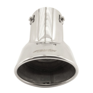 Simoni Racing Uitlaatsierstuk Ovaal RVS - 116x86xL180mm - Montage 46->74mm