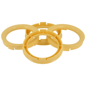 Set TPI Centreerringen - 60.1->54.1mm - Geel