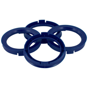 Set TPI Centreerringen - 60.1->56.6mm - Reflex Blauw