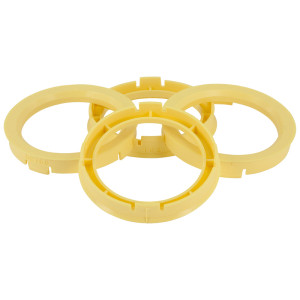 Set TPI Centreerringen - 67.1->58.1mm - Lemon Geel