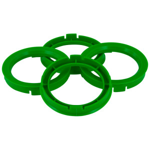 Set TPI Centreerringen - 67.1->59.1mm - Sea Foam Groen