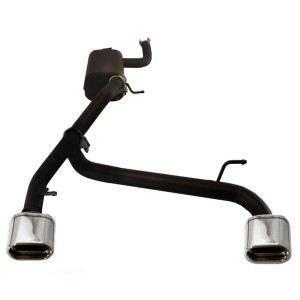 Dubbele Sportuitlaat passend voor Ford Focus III Wagon 1.6TDCi 70kW 2011-2014 145x75mm