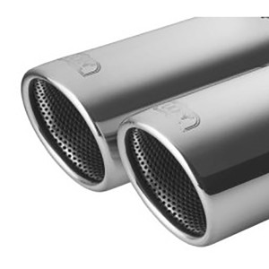 Dubbele Sportuitlaat passend voor Opel Astra H Combi 1.4i 66kW/1.6i 77kW/1.8i 92kW 2004-2009 2x 70mm