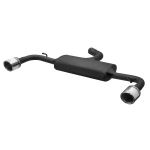 Dubbele Sportuitlaat passend voor Volkswagen Golf VII HB 3/5-deurs 1.4 TSi 90/103kW 2012- - 1x 90mm GTi-Look