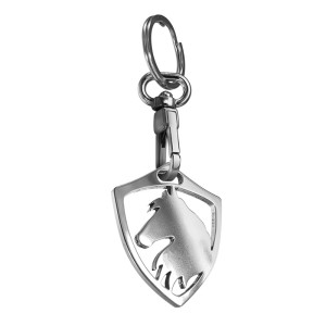 RVS sleutelhanger - 'Paard' (Zilver)