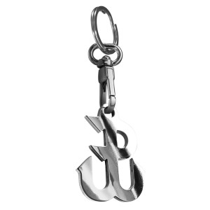 RVS sleutelhanger - 'Kotwica symbool' (Zilver)