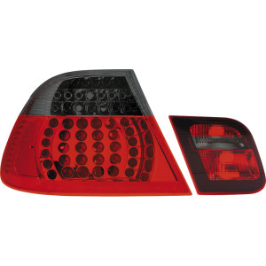 Set LED Achterlichten passend voor BMW 3-Serie E46 Sedan 1998-2001 - Rood/Rookgrijs