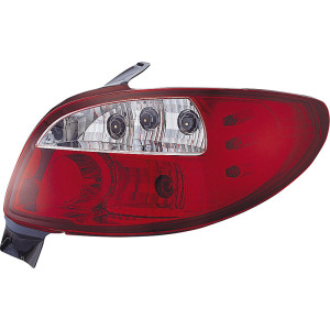 Set Achterlichten passend voor Peugeot 206 excl. CC/SW - Rood/Helder