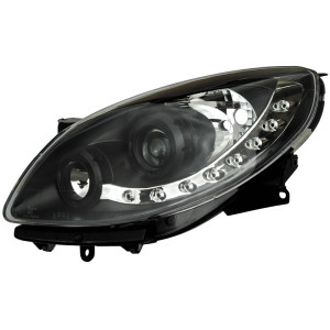 Set Koplampen in DRL-Look passend voor Renault Twingo II 2007-2012 - Zwart