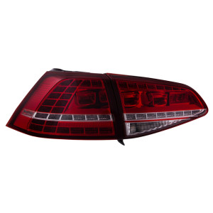Set Full-LED Achterlichten passend voor Volkswagen Golf VII 3/5-deurs 2012-2017 - Rood/Rookgrijs - incl. Weerstand
