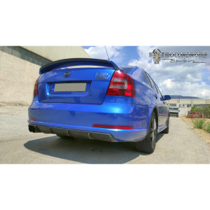 Achterbumperskirt (Diffuser) passend voor Skoda Octavia II RS Sedan/Kombi 2004-2008 (ABS)