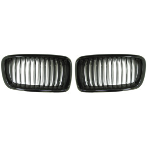 Matzwarte Grills passend voor BMW 7-Serie E38 1995-2003