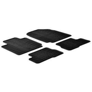 Rubbermatten passend voor Nissan Micra 2003-2011 (T profiel 4-delig)