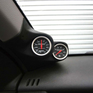 RGM A-Pillarmount Links - 2x 52mm - passend voor Opel Astra G - Zwart (ABS)