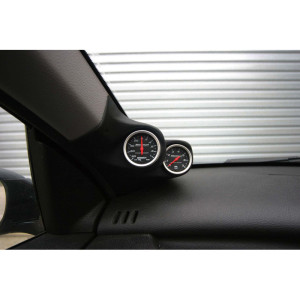 RGM A-Pillarmount Links - 2x 52mm - passend voor Volkswagen Golf IV - Zwart (ABS)