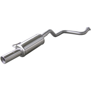 100% RVS Middenpijp + Sportuitlaat passend voor Fiat Uno Turbo 80mm