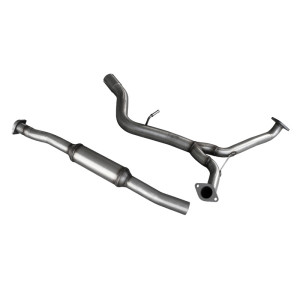 100% RVS Middendemper passend voor Subaru Impreza 2.5T WRX STi MY15 (300pk) 2014-