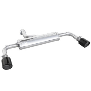 100% RVS Dubbele Sportuitlaat passend voor Mini Countryman 1.6 Cooper S (184pk) 2010-2016 Ø55mm Links/Rechts 100mm X-Race Black Edition