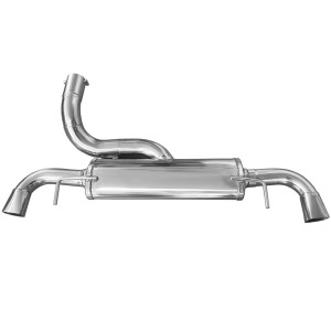 100% RVS Dubbele Sportuitlaat passend voor Opel Astra J OPC 2.0T (280pk) 2012- (excl. eindstukken)
