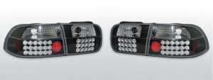 Achterlichten  Honda Civic 92-95 3D  LED zwart Carnamic