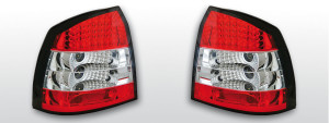 Achterlichten Opel Astra G 3D/5D  LED rood/wit
