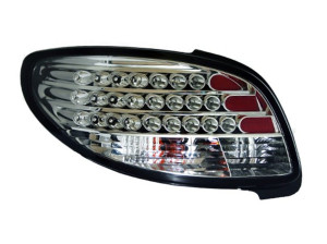 Achterlichten geschikt voor Peugeot 206 LED chrome
