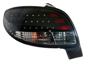 Achterlichten geschikt voor Peugeot 206 LED zwart