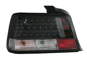 Achterlichten | geschikt voor BMW | 3-Serie Sedan E36 1990-1999 | LED | zwart | 02