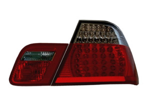 Achterlichten geschikt voor BMW E46 4D 98-02 LED rood/smoke