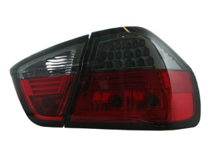 Achterlichten LED (LCI-look) geschikt voor BMW E90 rood/smoke
