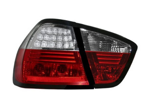 Achterlichten LED (LCI-look) geschikt voor BMW E90 rood/wit