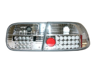 Achterlichten  Honda Civic 92-95 2D/4D  LED chrome Carn