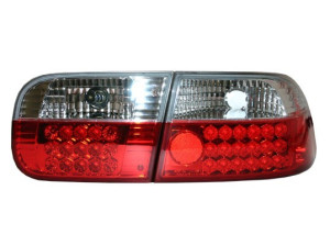 Achterlichten (set) Honda Civic 92-95 2D/4D  LED rood/wit Ca