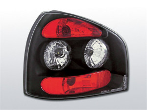 Achterlichten | Audi A3 8L 1996-2000 3-deurs / 5-deurs | zwart