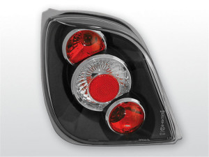 Achterlichten | Ford Fiesta MK3 1989-1995 3D/5D | zwart